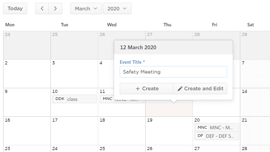 Calendar