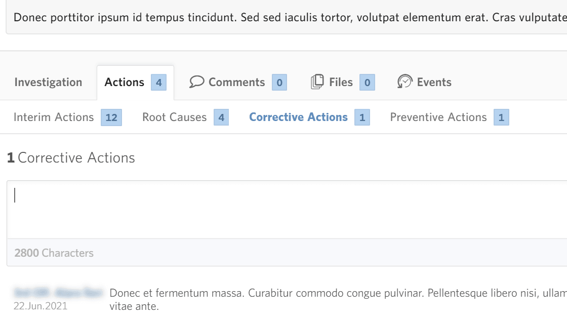 issues actions